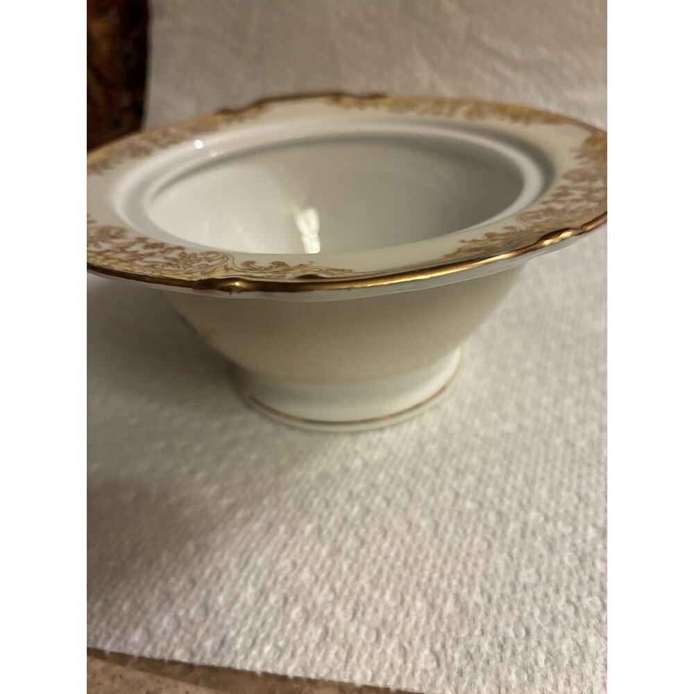 Imperial China Japan Komatsu Sugar Bowl No Lid Floral Gold Rim Vintage - Picture 7 of 10